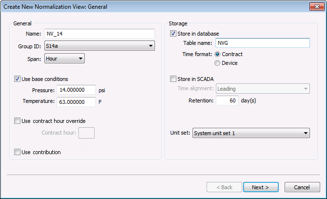 Create a New Normalization View